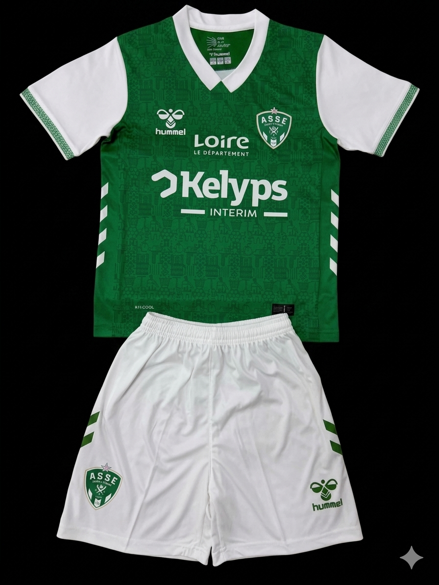 Saint-Étienne Maillot Domicile 25/26 – Enfant