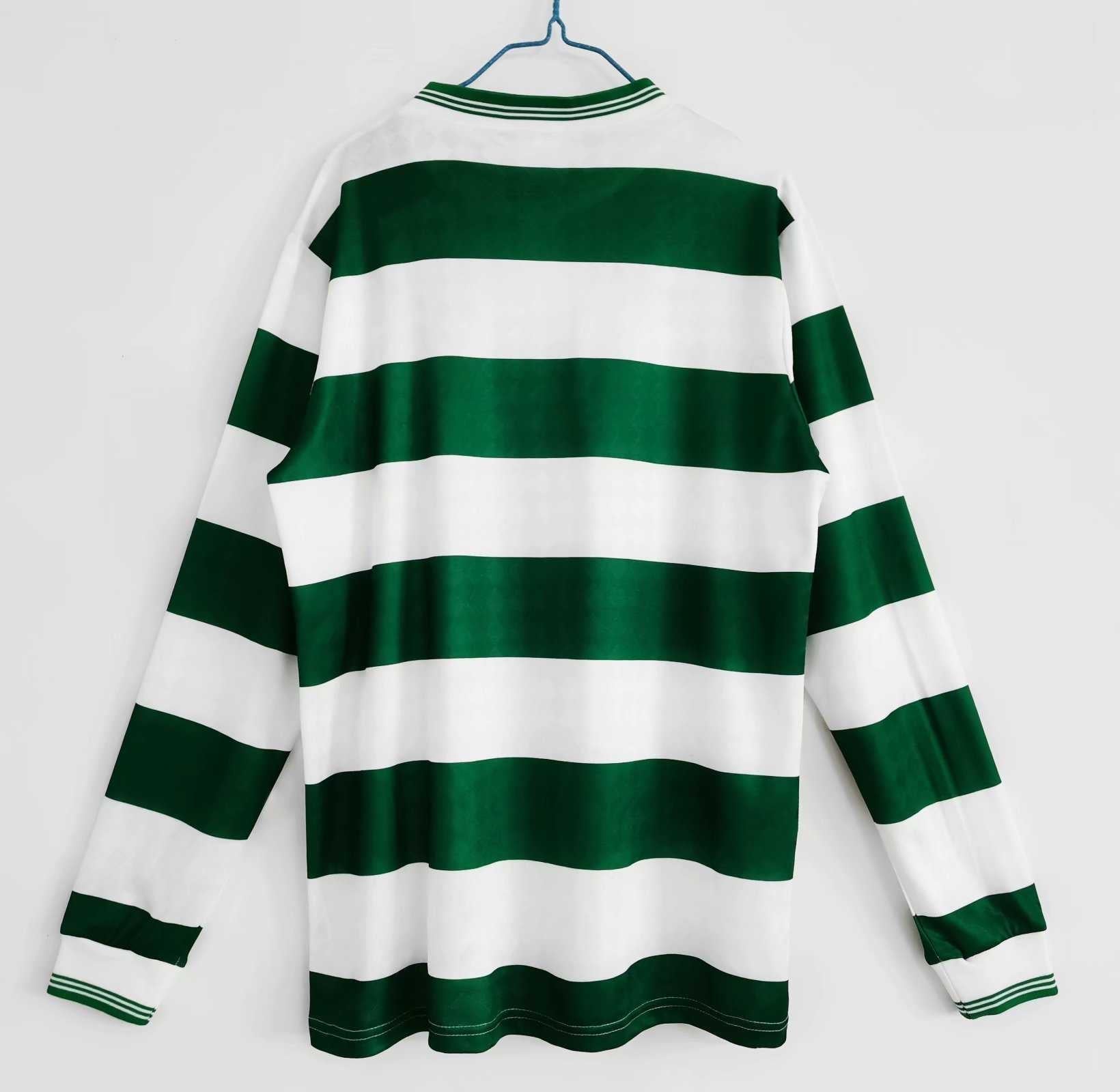 Celtic Glasgow Maillot Manches Longues Domicile Rétro 1987/1989