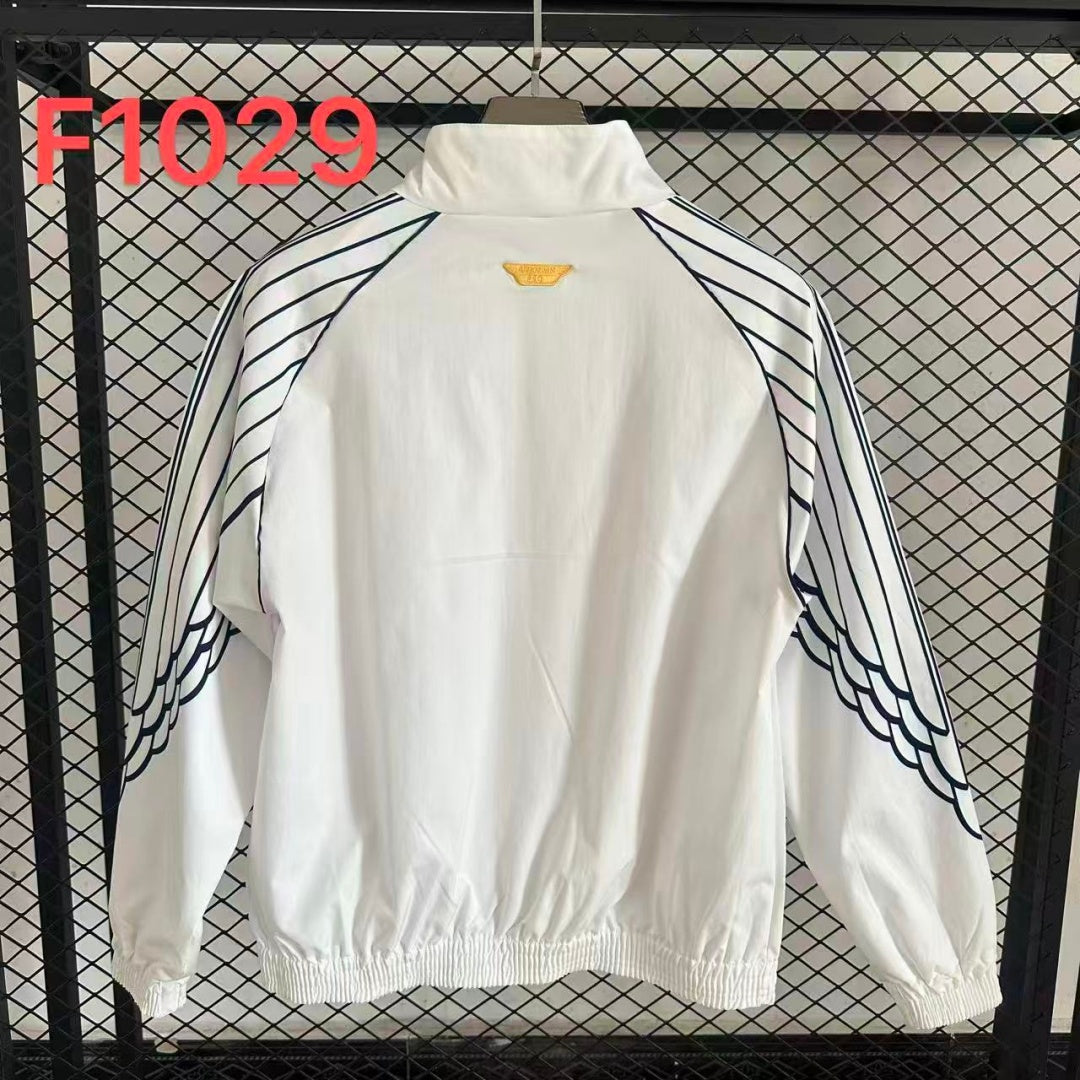 Paris SG Veste Coupe-Vent – Blanche – Ailes F1029 – vue arrière