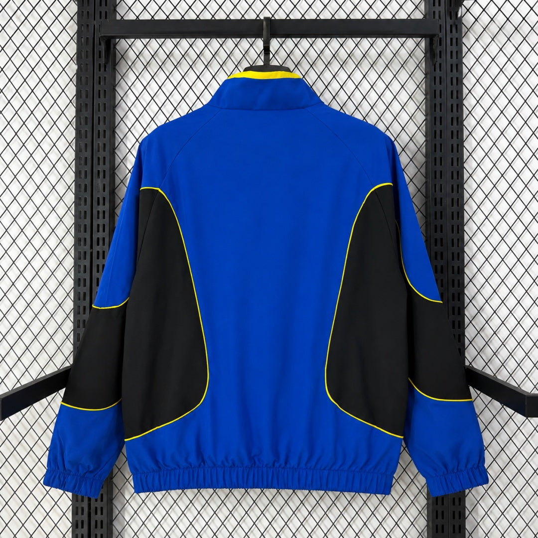 Brésil Veste Coupe-Vent – Bleue et noire – Jordan – vue arrière
