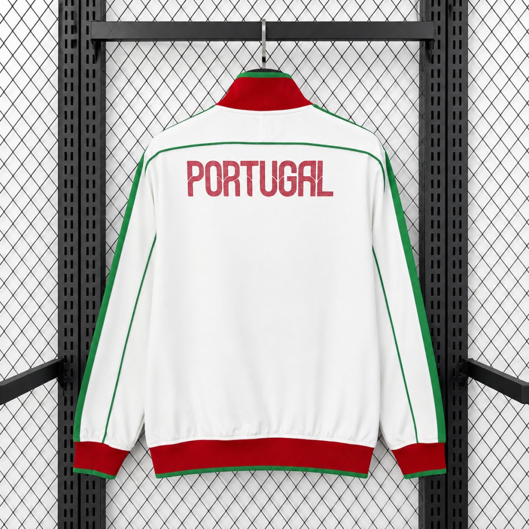 Portugal Veste Coupe-Vent – Blanche et verte – vue arrière