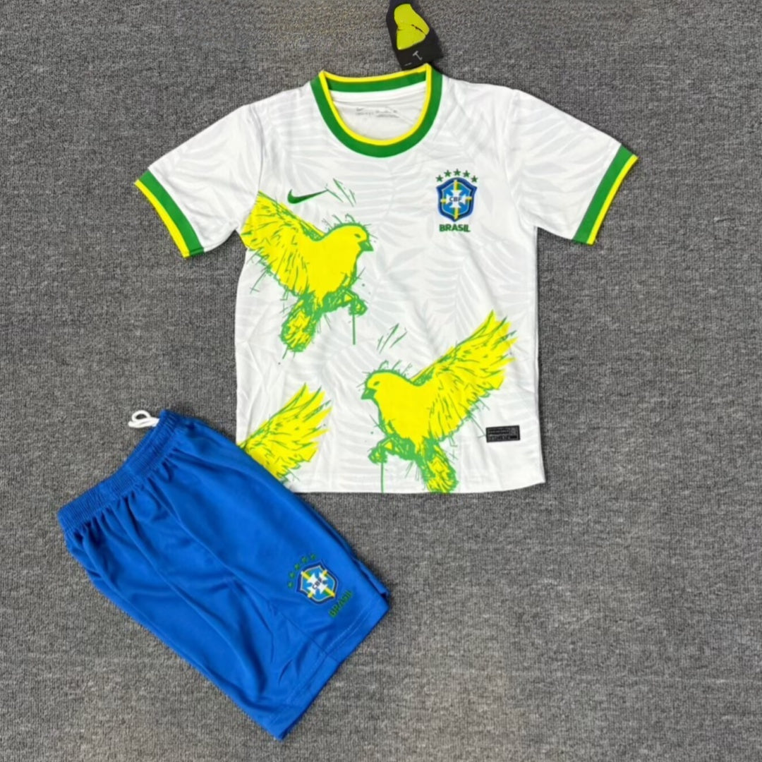 Brésil Ensemble Enfant Spécial Bird White 25/26