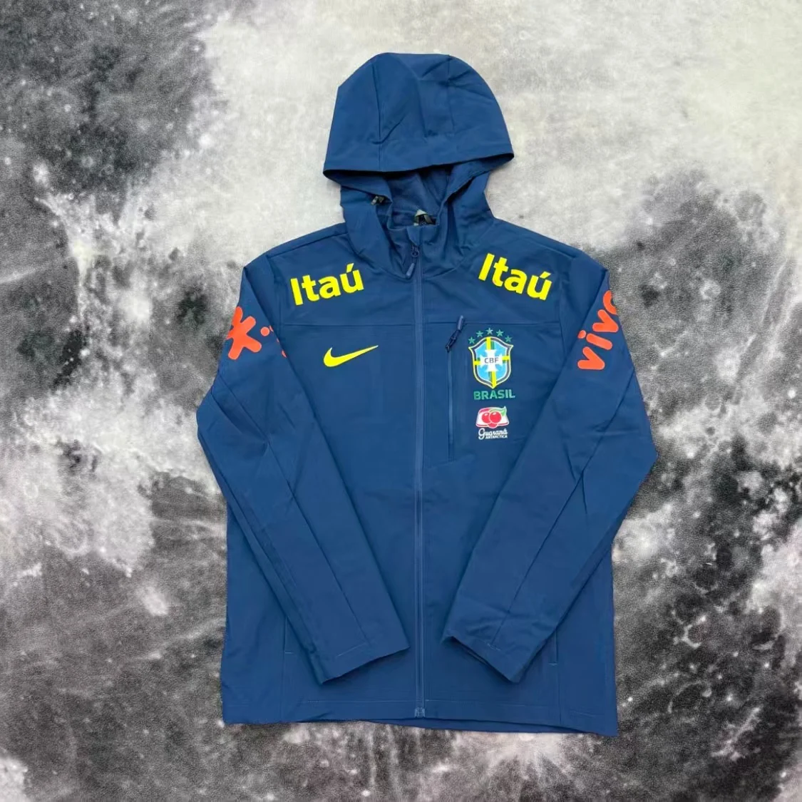 Brésil Veste Coupe-Vent Réversible – Bleue – deuxième vue