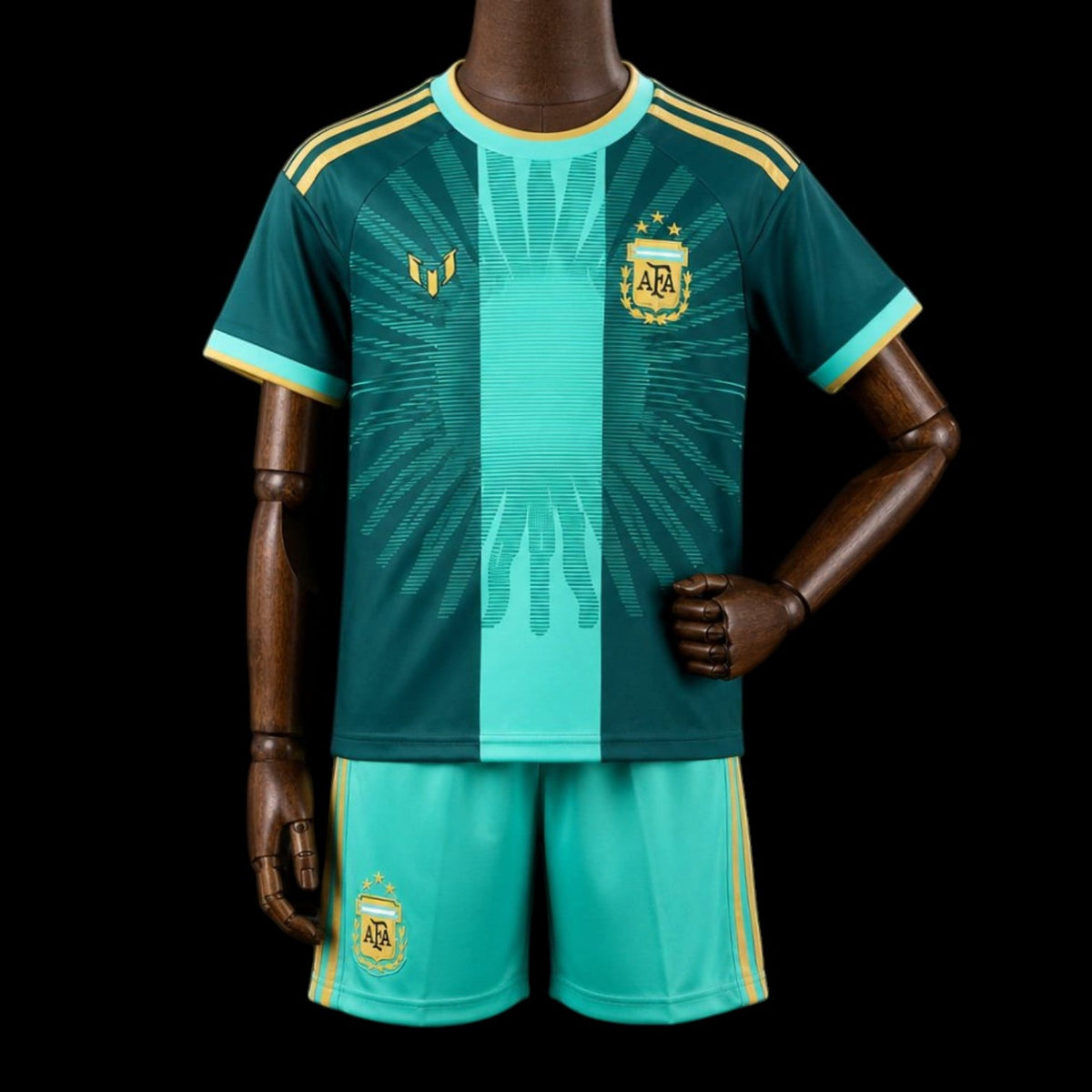 Argentine Maillot Commémoratif Adieu Messi Gardien CDM 26 – Enfant