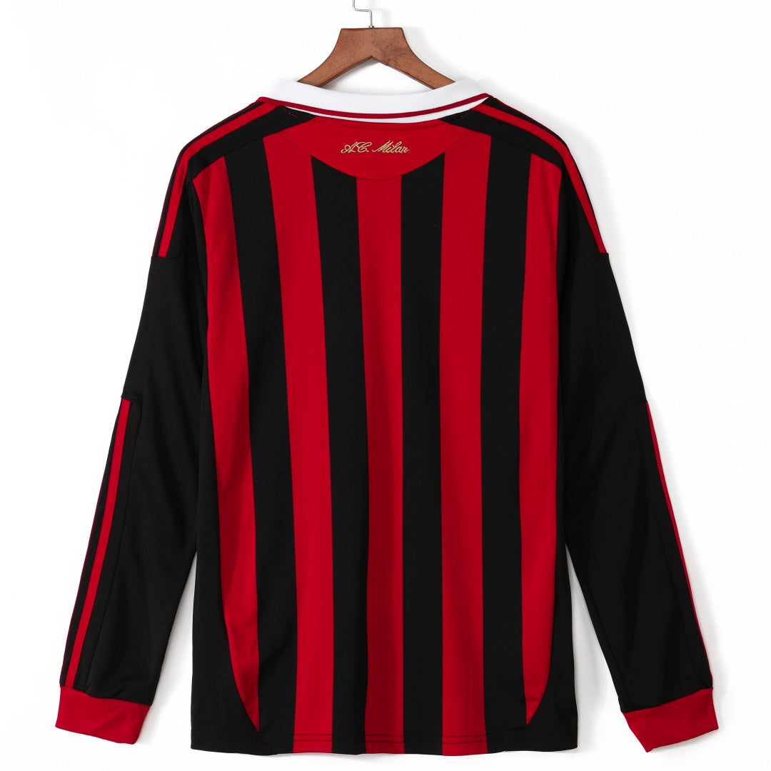 Milan AC Maillot Manches Longues Domicile Rétro 2009/2010