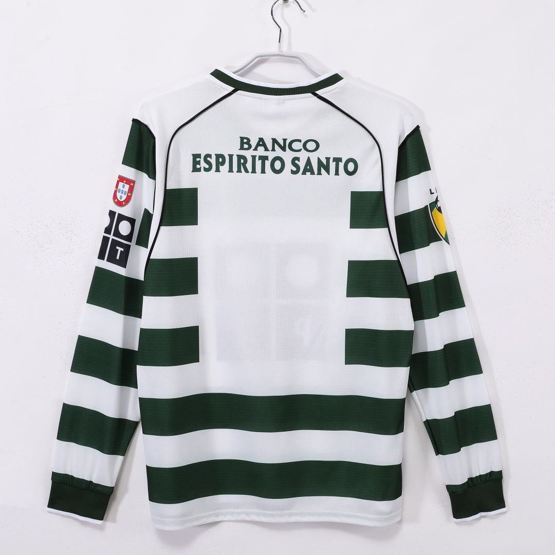 Sporting Maillot Manches Longues Domicile Rétro CP 2001/2003