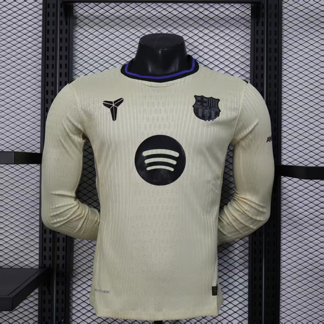 Barcelone Maillot Manches Longues Extérieur 24/25 – Version Player