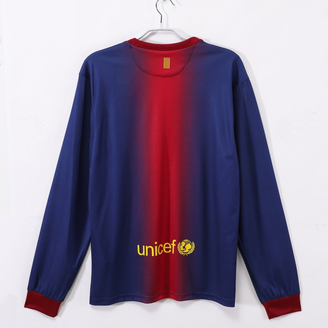 Barcelone Maillot Manches Longues Domicile Rétro 2012/2013