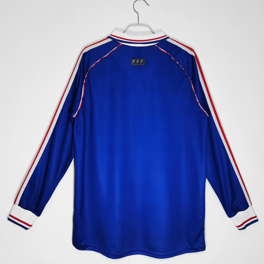 France Maillot Manches Longues Domicile Rétro 1998