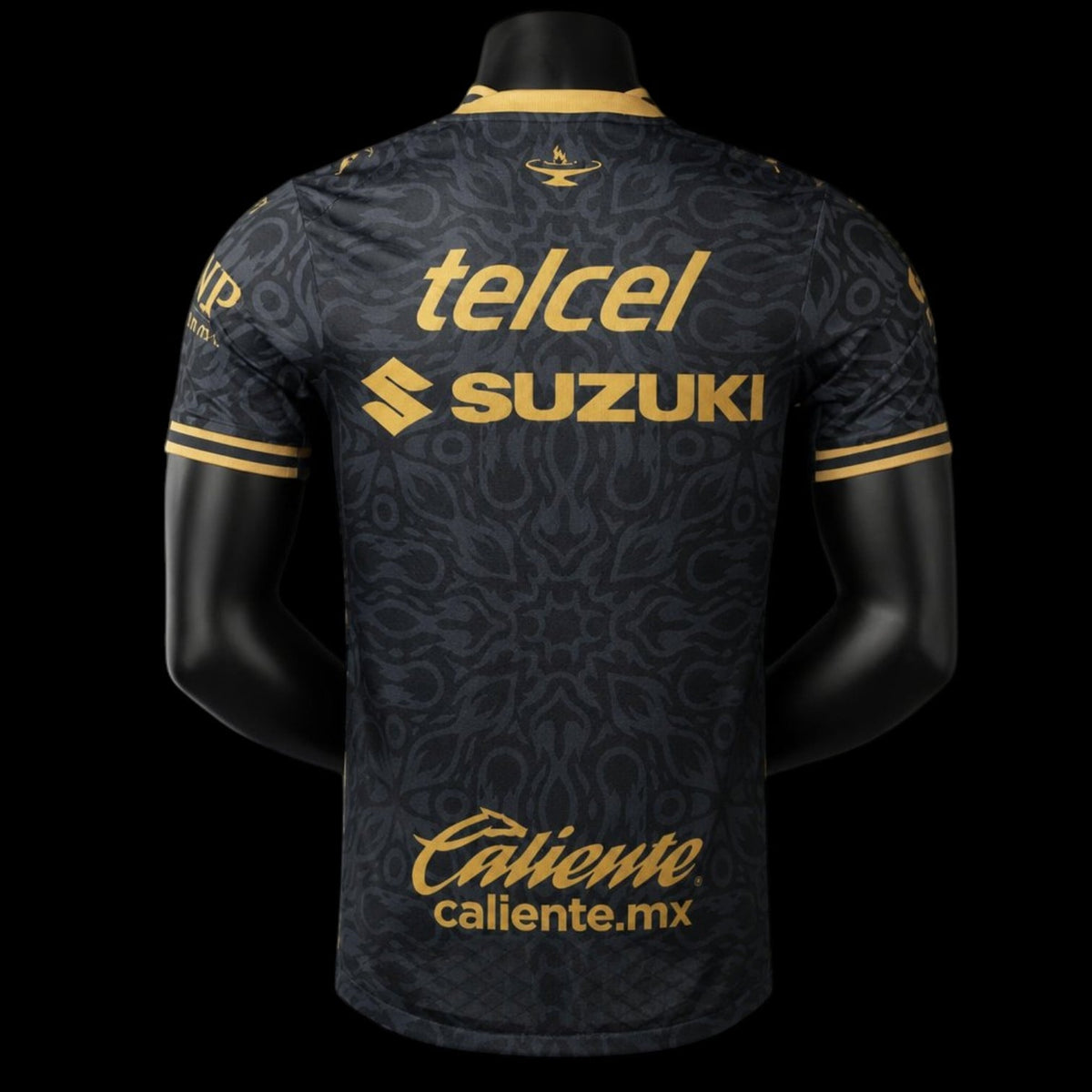 Pumas UNAM Maillot Extérieur 26/27 – Version Player – Noir et or – vue arrière