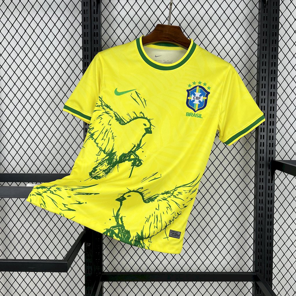 Brésil Maillot Concept Colombe Jaune 25/26