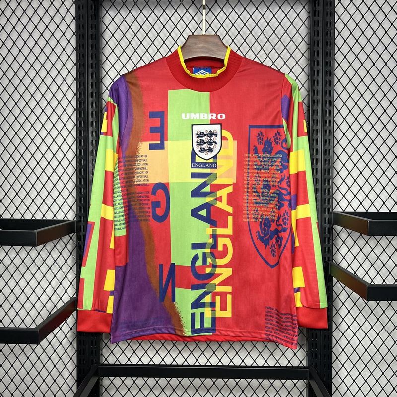 Angleterre Maillot Manches Longues Domicile Rétro 1995/1996