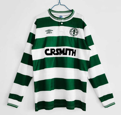 Celtic Glasgow Maillot Manches Longues Domicile Rétro 1987/1989