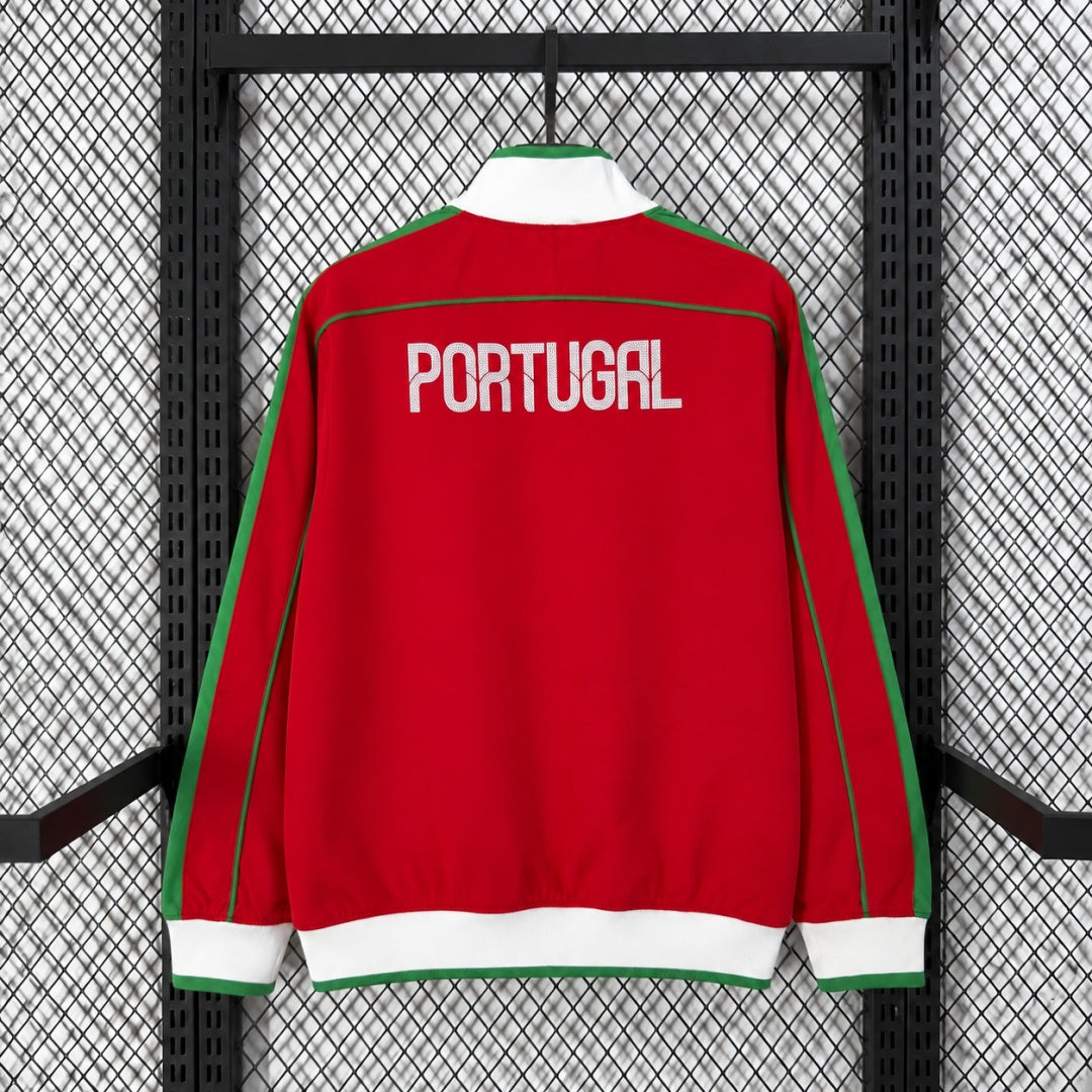 Portugal Veste Coupe-Vent – Rouge et verte – vue arrière