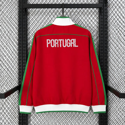 Portugal Veste Coupe-Vent – Rouge et verte – vue arrière