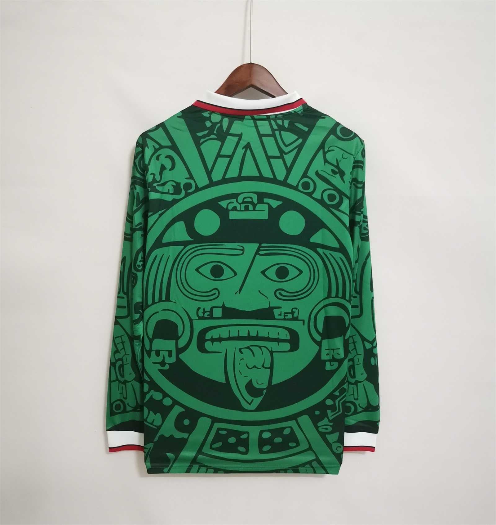 Mexique Maillot Manches Longues Domicile Rétro 1998