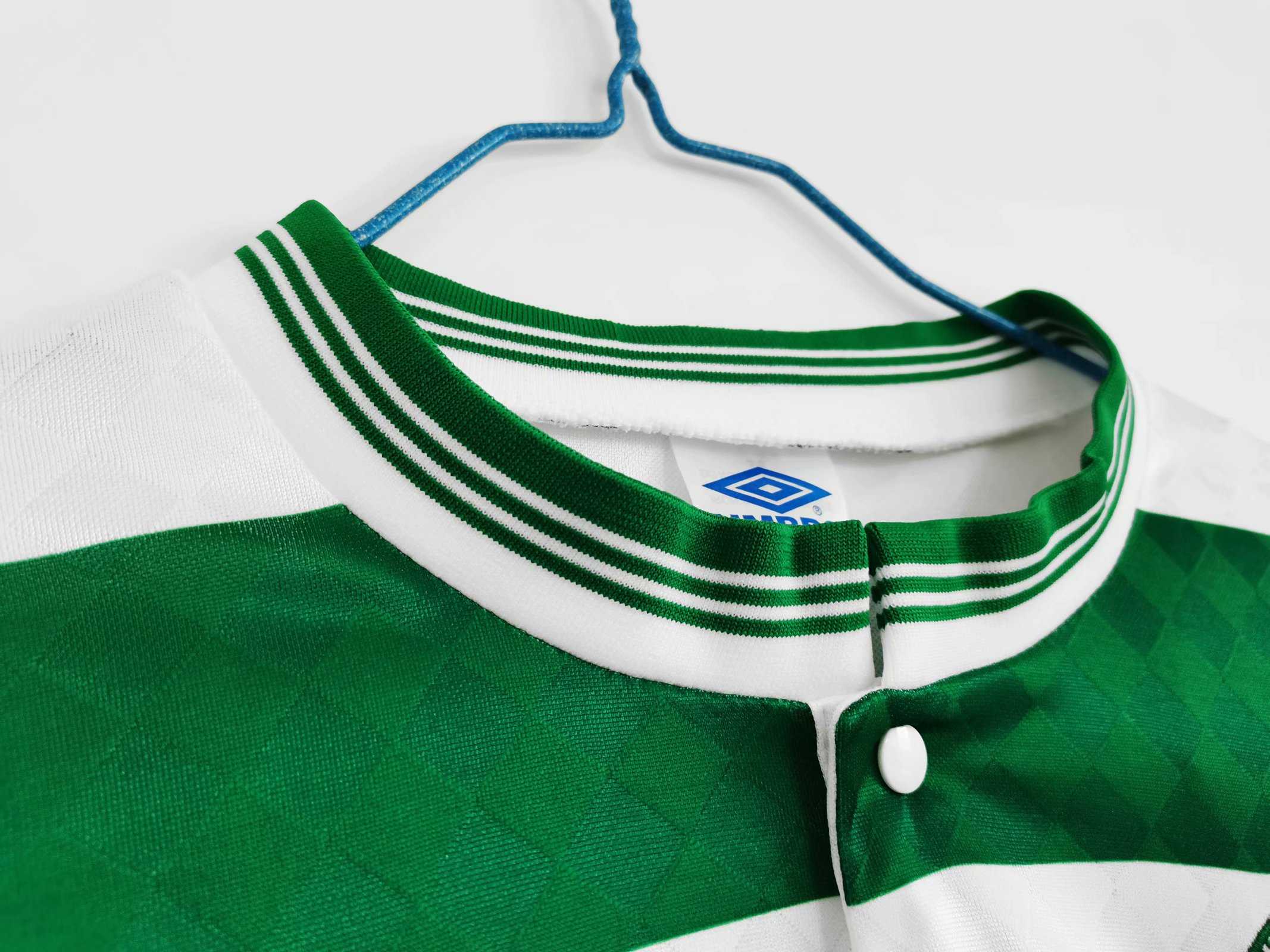 Celtic Glasgow Maillot Manches Longues Domicile Rétro 1987/1989