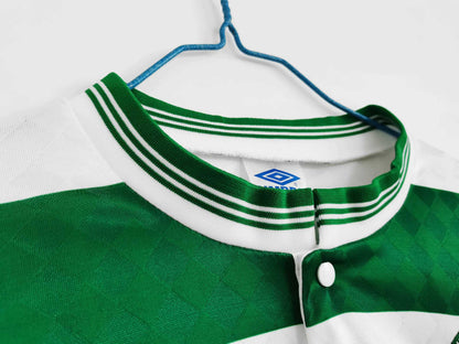 Celtic Glasgow Maillot Manches Longues Domicile Rétro 1987/1989