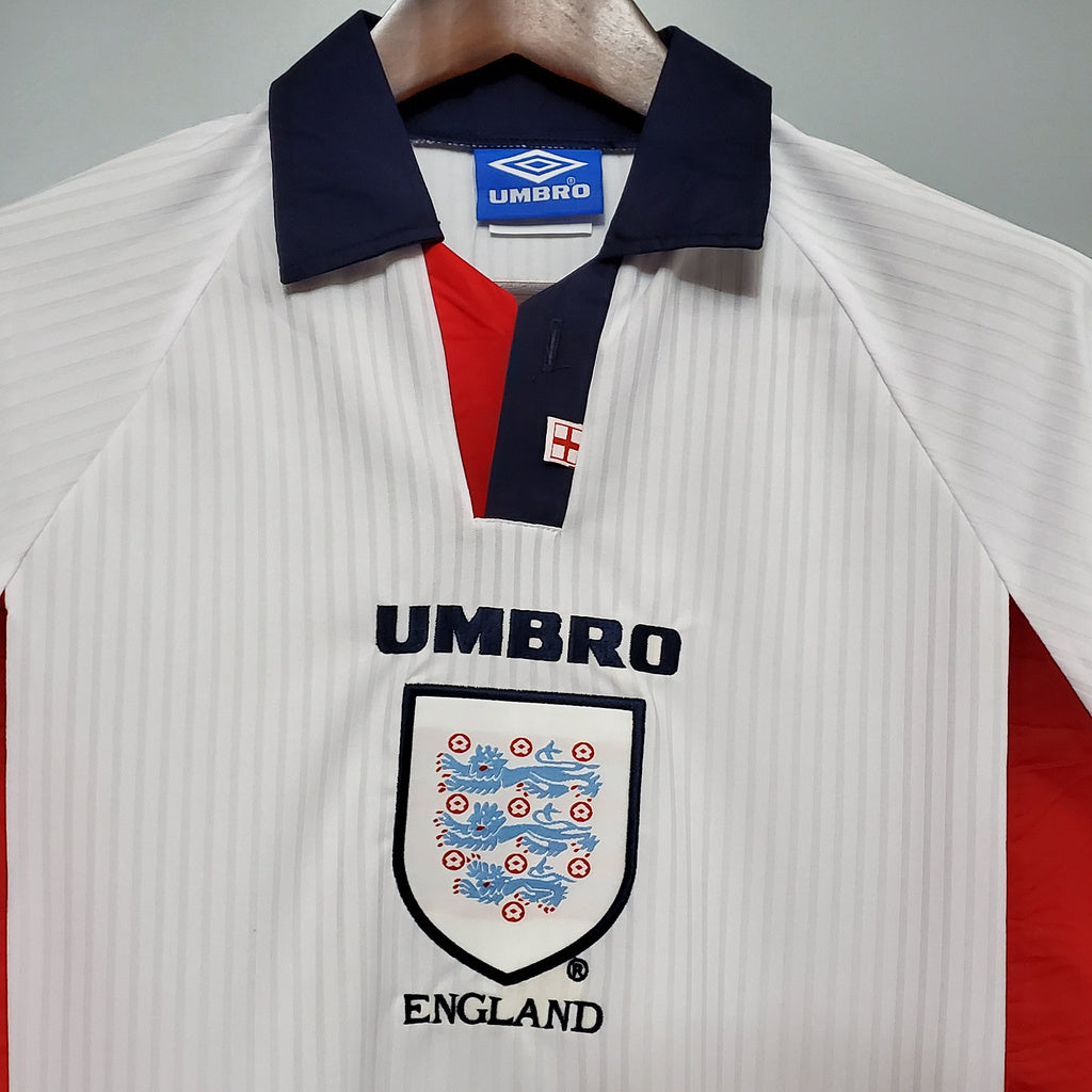 Angleterre Maillot Manches Longues Domicile Rétro 1998