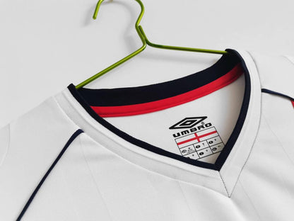 Angleterre Maillot Manches Longues Domicile Rétro 2002