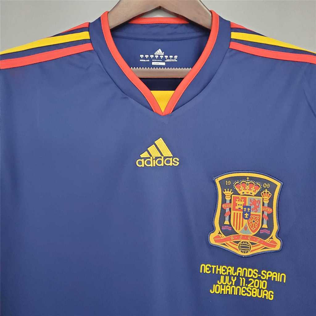 Espagne Maillot Manches Longues Extérieur Rétro 2010