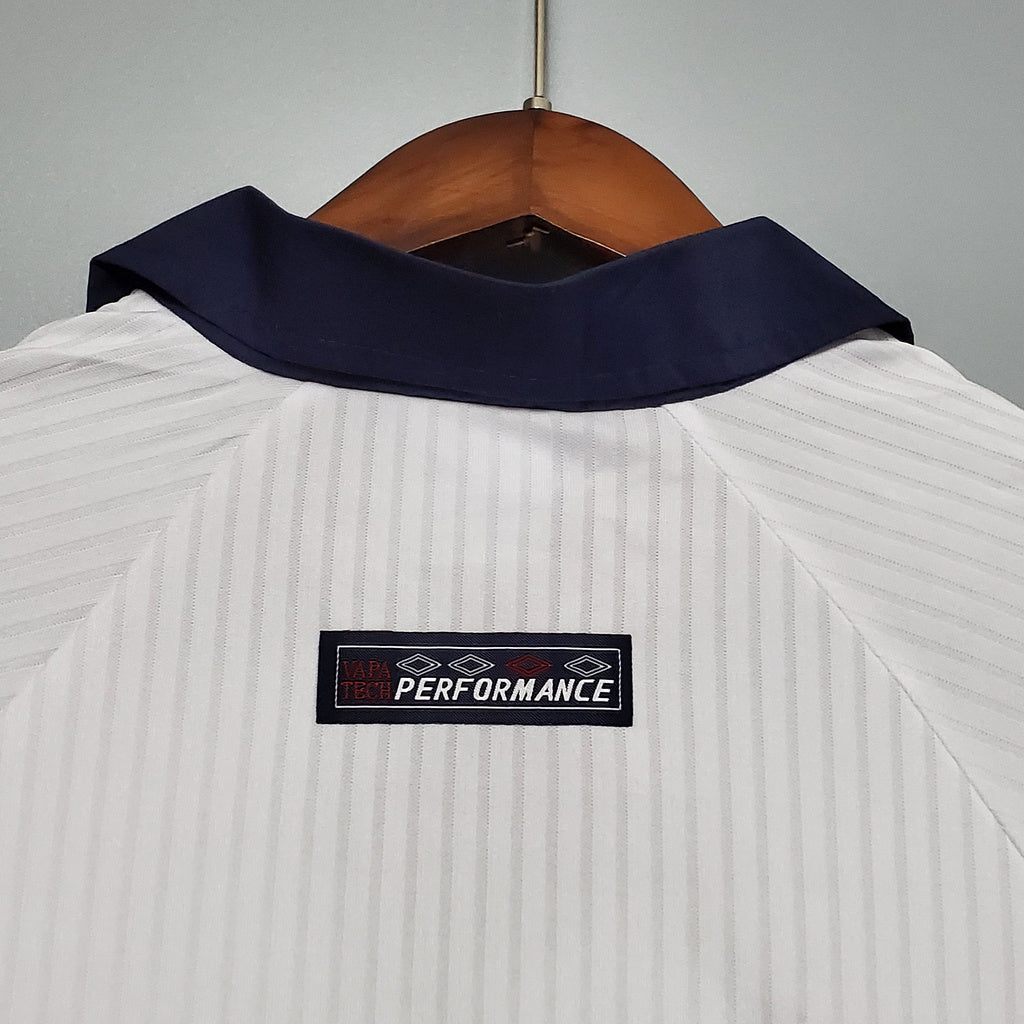 Angleterre Maillot Manches Longues Domicile Rétro 1998