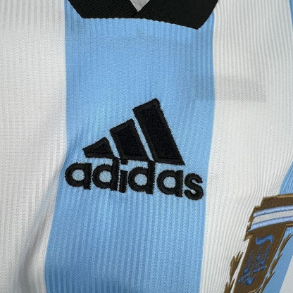 Argentine Maillot Manches Longues Domicile Rétro 1998