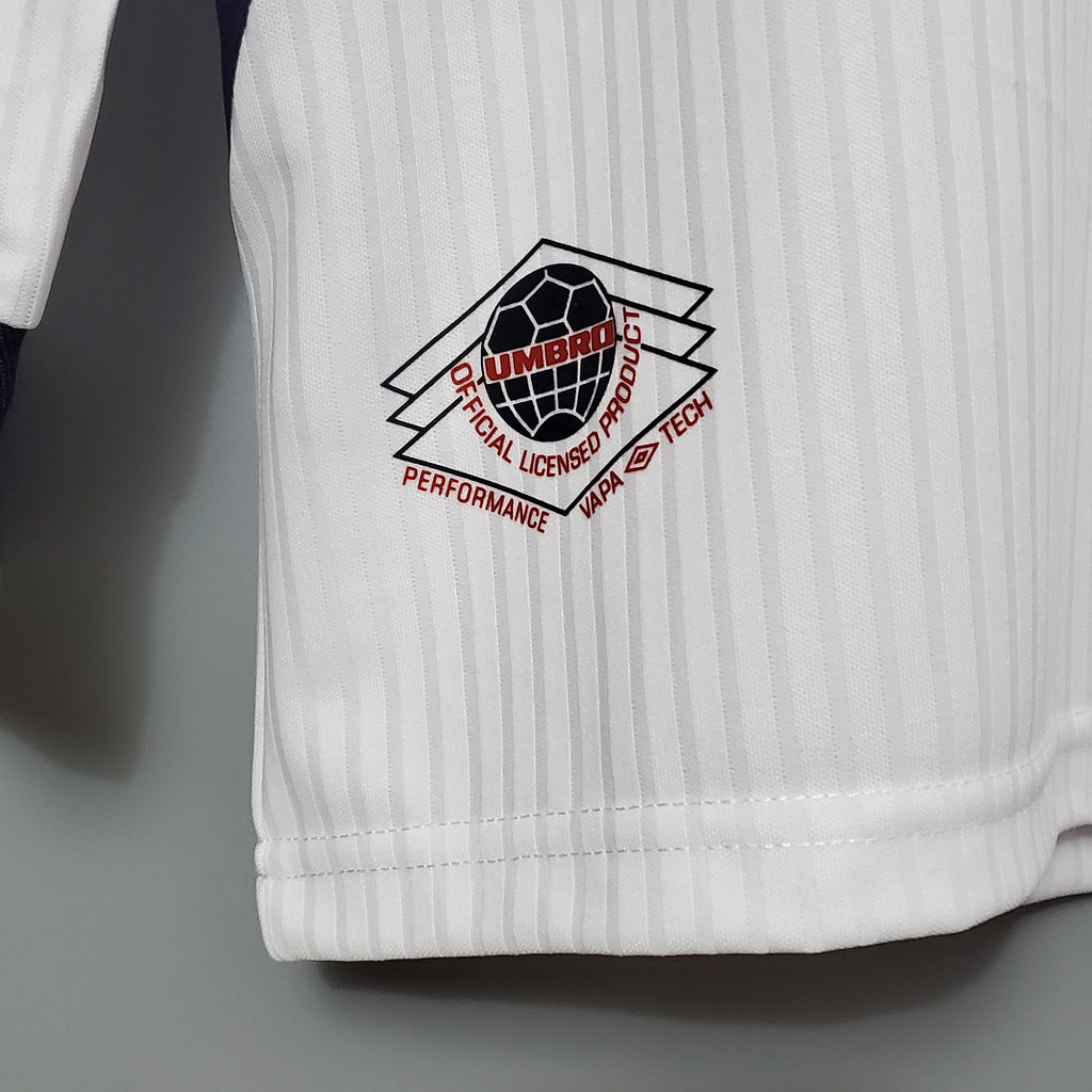 Angleterre Maillot Manches Longues Domicile Rétro 1998