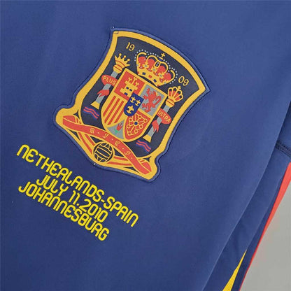 Espagne Maillot Manches Longues Extérieur Rétro 2010