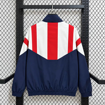 Arsenal Veste Coupe-Vent – Bleue, blanche et rouge – vue arrière