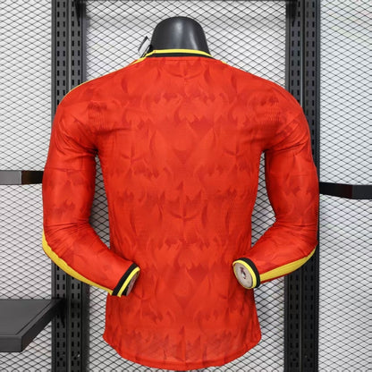 Belgique Maillot Manches Longues Domicile 25/26 – Version Player