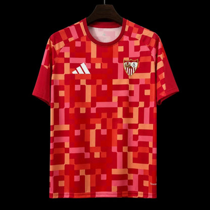 Séville Maillot Entraînement 26/27 – Rouge et orange – vue avant