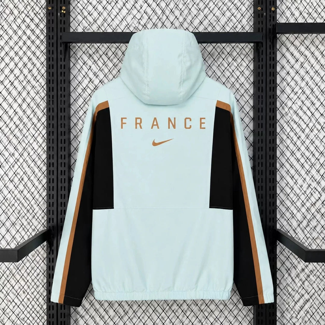 France Veste Coupe-Vent – Turquoise et orange