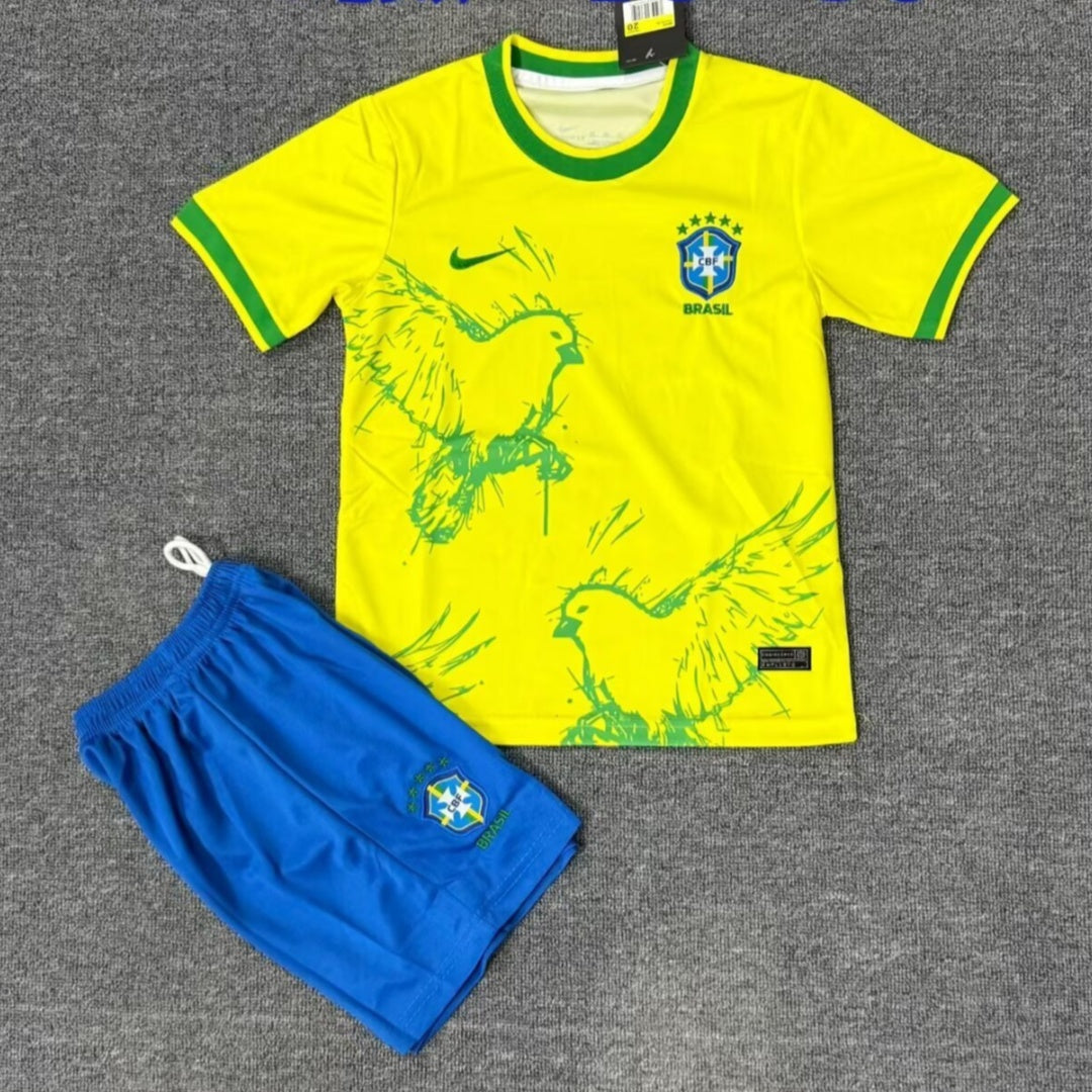 Brésil Ensemble Enfant Spécial Bird Yellow 25/26