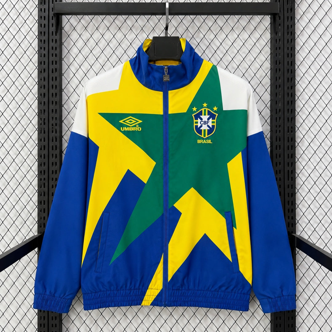 Brésil Veste Coupe-Vent – Multicolore – Étoiles – vue avant