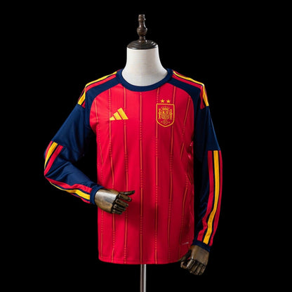 Espagne Maillot Manches Longues 2 Étoiles Domicile CDM 26