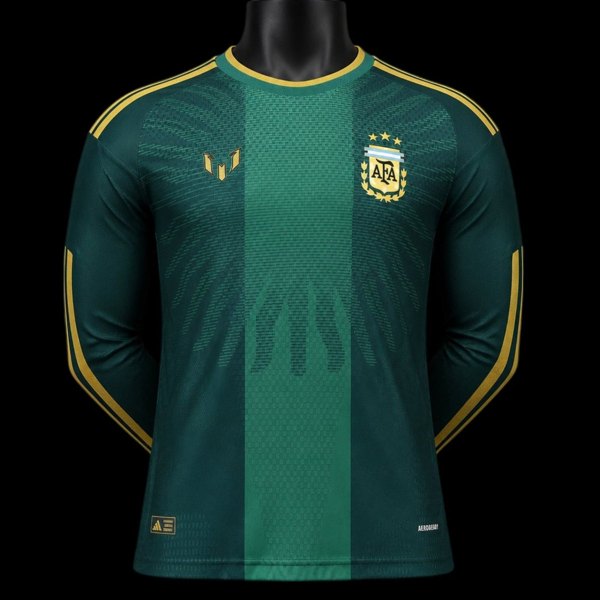 Argentine Maillot Manches Longues Commémoratif Adieu Messi Gardien CDM 26 – Version Player