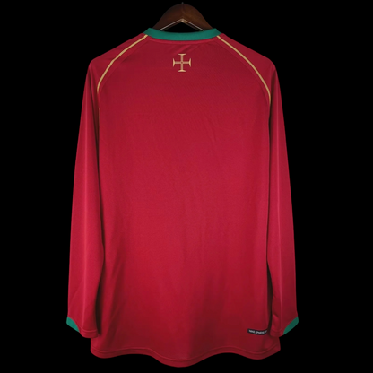 Portugal Maillot Manches Longues Domicile Rétro 2006