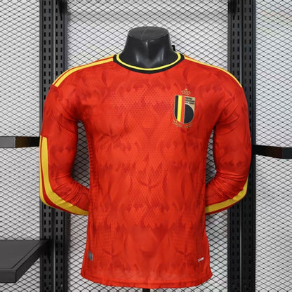 Belgique Maillot Manches Longues Domicile 25/26 – Version Player