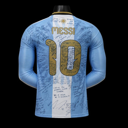 Argentine Maillot signé Manches Longues Commémoratif Adieu Messi 26/27 – Version Player – photo 3