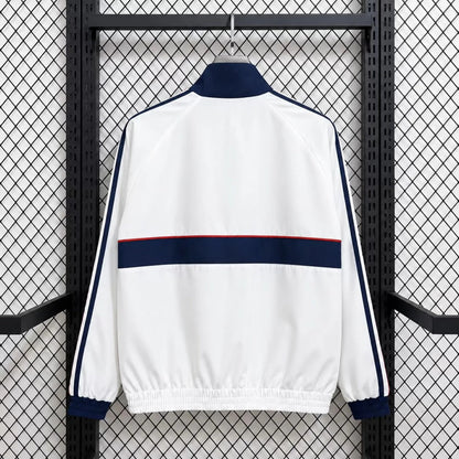 Bayern Munich Veste Coupe-Vent – Blanche et bleu marine – vue arrière