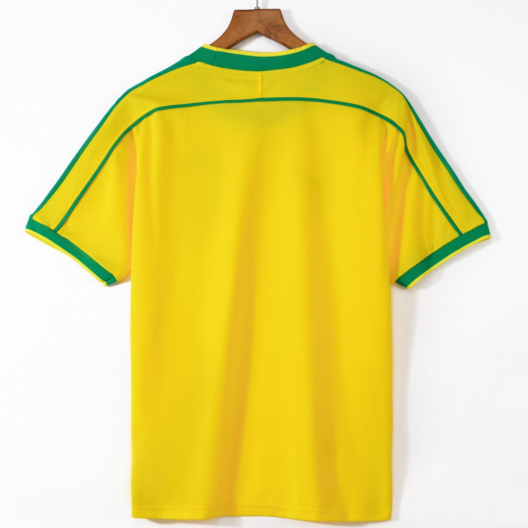 Brésil Maillot Domicile Rétro 1998