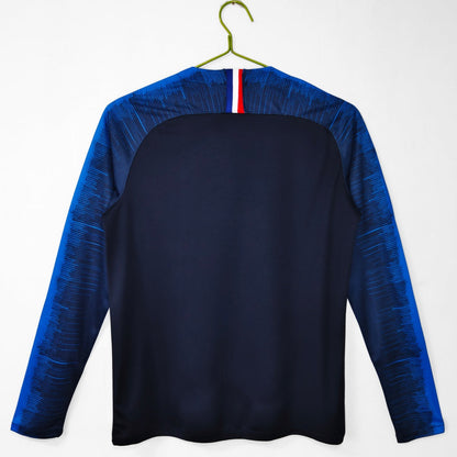 France Maillot Manches Longues Domicile Rétro 2018