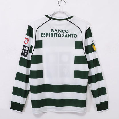 Sporting Maillot Manches Longues Domicile Rétro CP 2001/2003