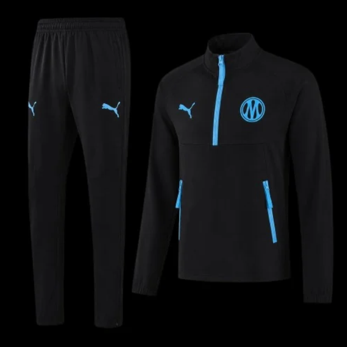 Marseille Survêtement Noir Entraînement 26/27