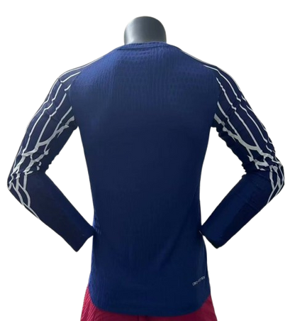 Paris SG Maillot Manches Longues Bleu 25/26 – Version Player