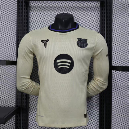 Barcelone Maillot Manches Longues Extérieur 24/25 – Version Player