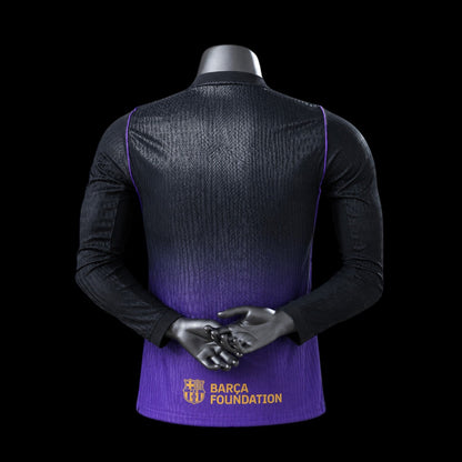 Barcelone Maillot Manches Longues Extérieur 26/27 – Version Player