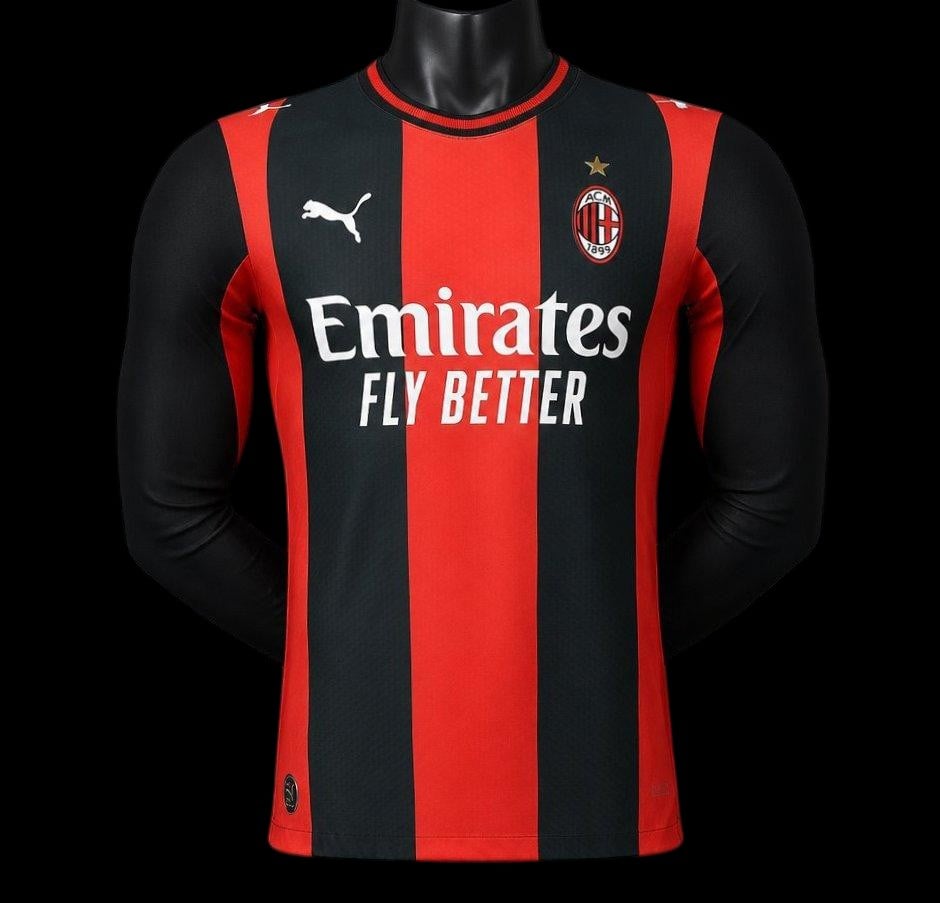 Milan AC Maillot Manches Longues Domicile 26/27 – Version Player