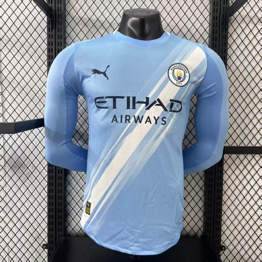 Manchester City Maillot Manches Longues Domicile 25/26 – Version Player
